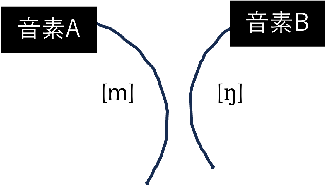 [m] と [ŋ] の対立